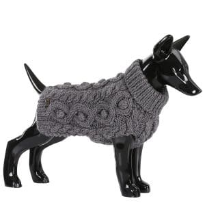 Paikka håndlavet hundesweater grå-20 cm