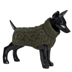 Paikka håndlavet hundesweater grøn-20 cm