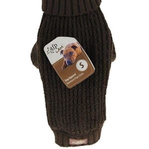 AFP All For Paws - Knitted Dog Sweater Fishermans Brown (S) 25.4 cm